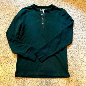Mens hunter green Henley S